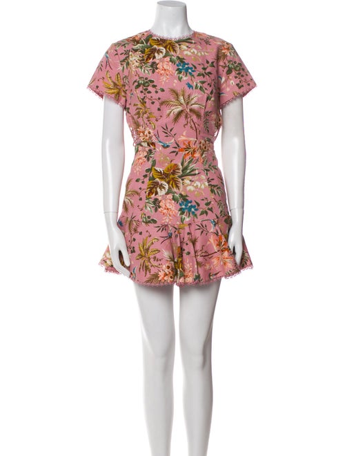 Zimmermann Floral Print Mini Dress