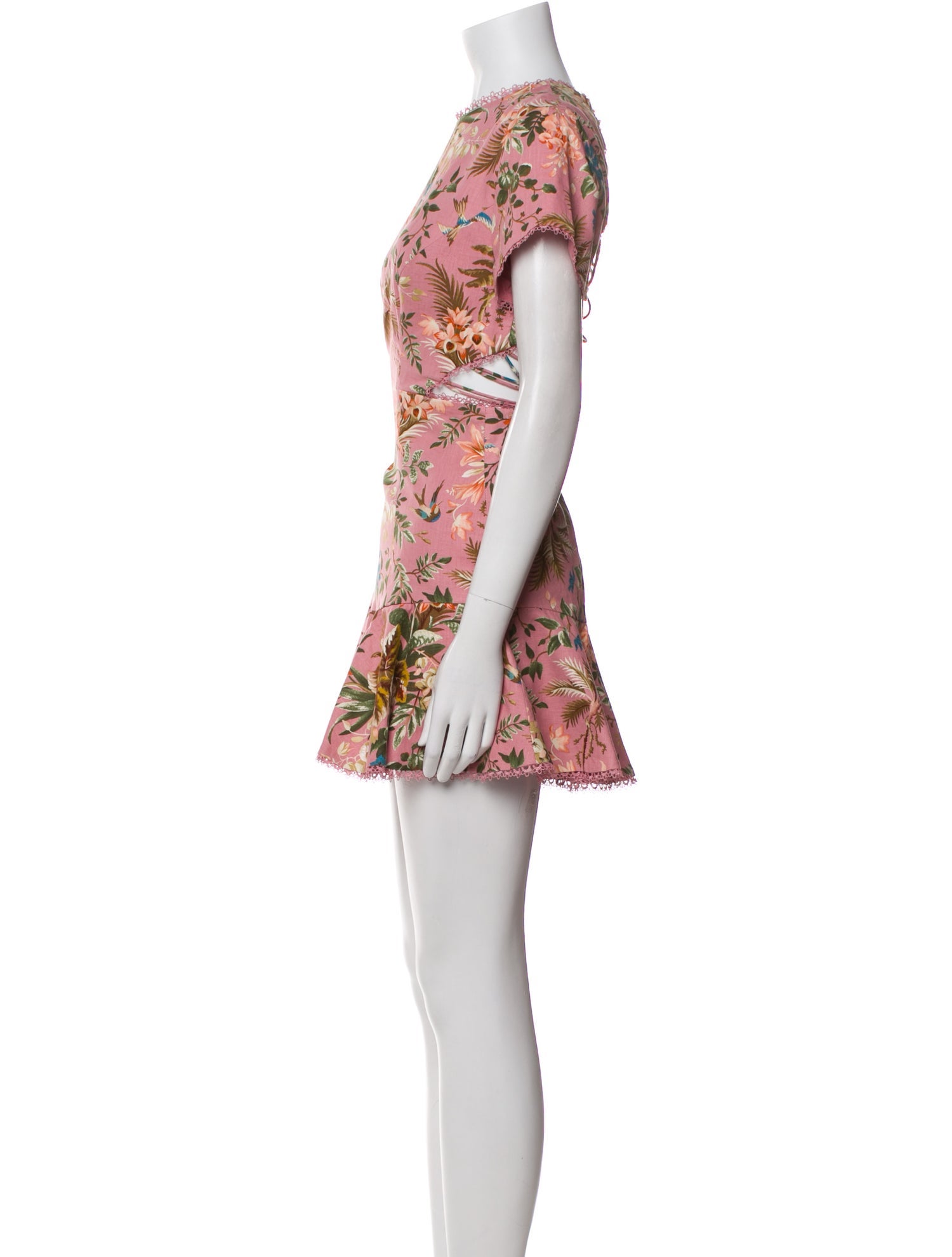 Zimmermann Floral Print Mini Dress