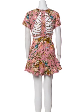 Zimmermann Floral Print Mini Dress