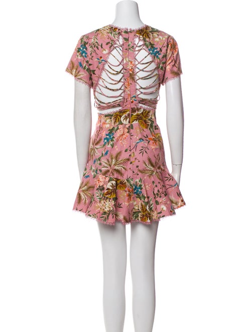 Zimmermann Floral Print Mini Dress