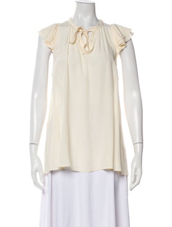 Zimmermann Tie Neck Sleeveless Blouse