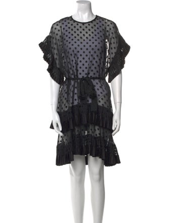 Zimmermann Polka Dot Print Knee-Length Dress
