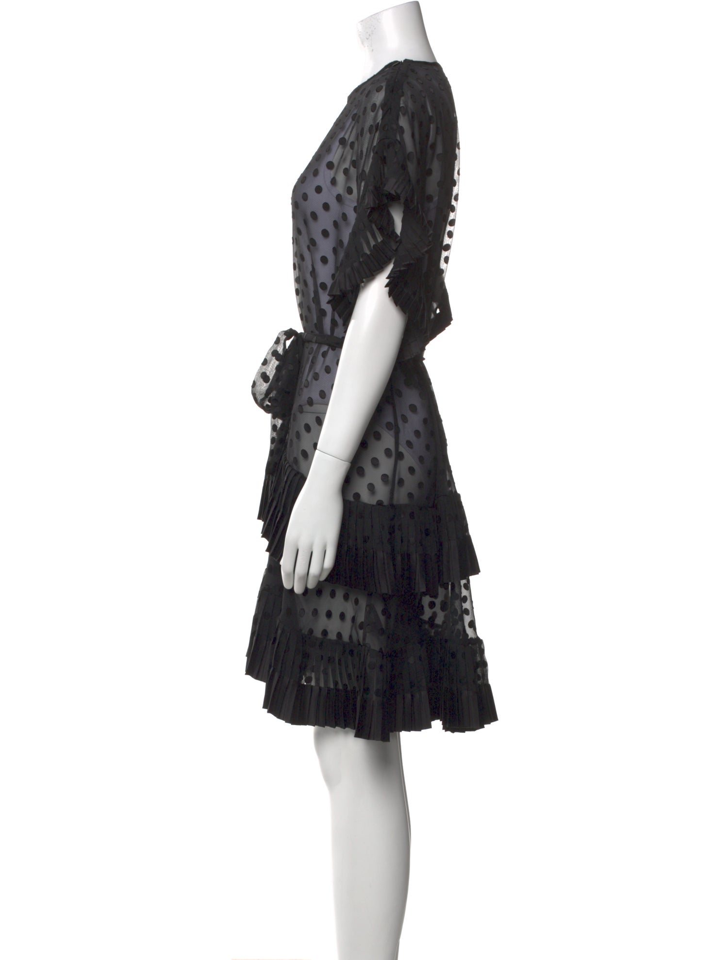 Zimmermann Polka Dot Print Knee-Length Dress