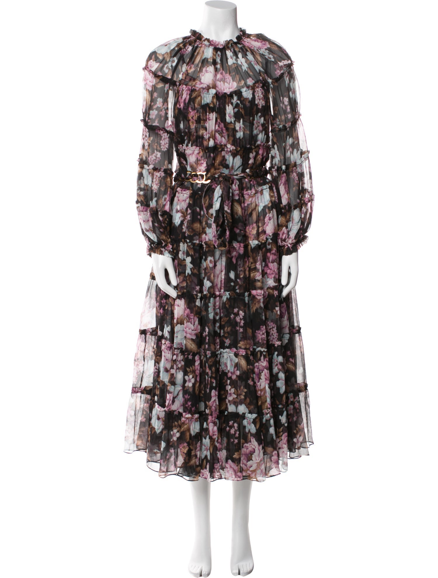 Zimmermann Floral Print Long Dress