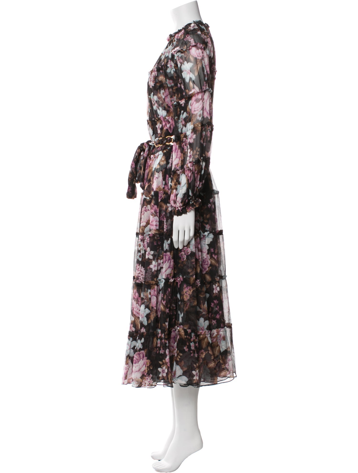 Zimmermann Floral Print Long Dress