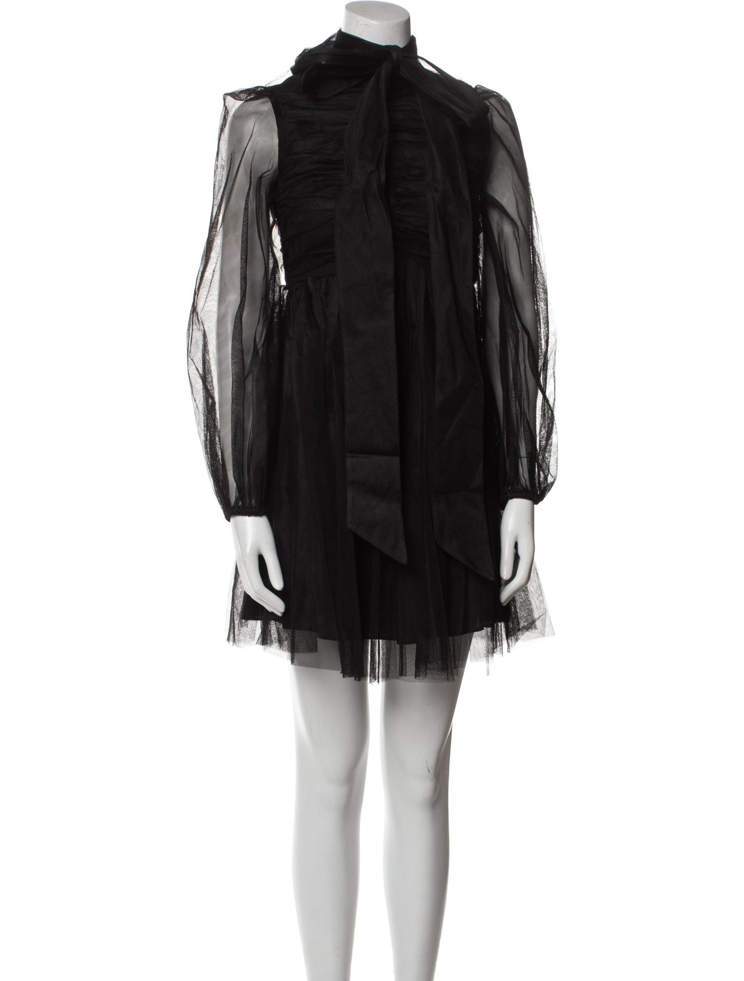 Zimmermann Mock Neck Mini Dress