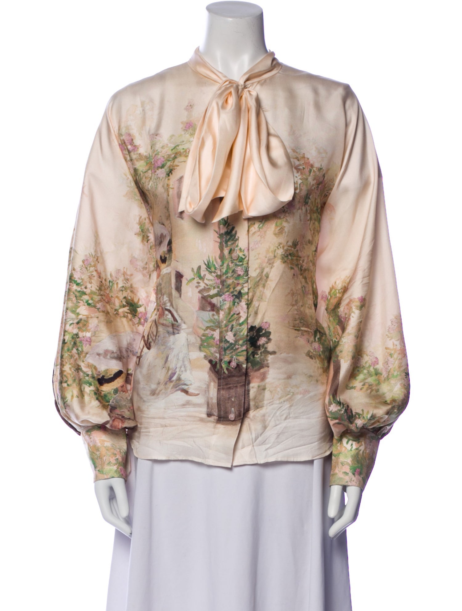 Zimmermann Silk Floral Print Blouse