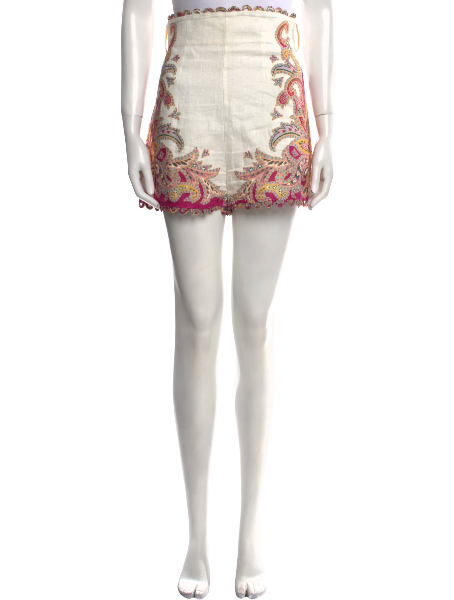 Zimmermann Linen Mini Shorts