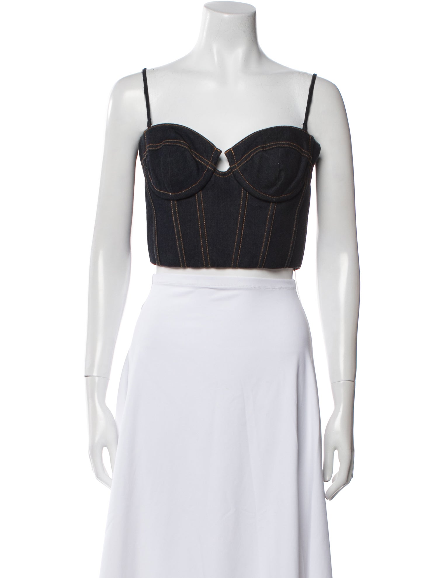 Zimmermann Square Neckline Sleeveless Crop Top