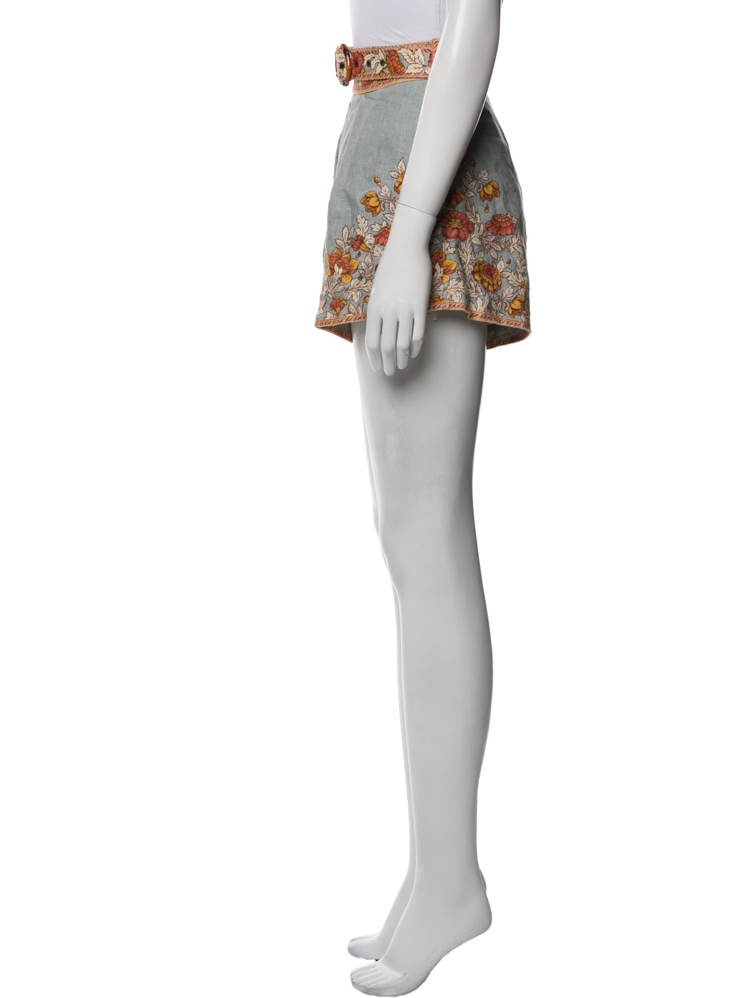 Zimmermann Linen Mini Shorts