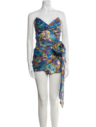 Zimmermann Linen Printed Romper