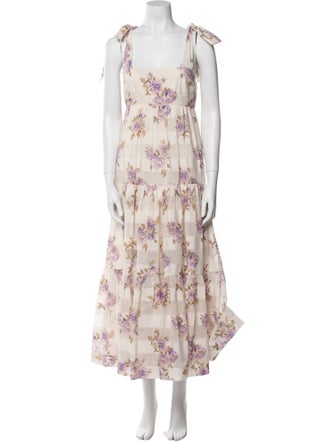 Zimmermann Floral Print Long Dress