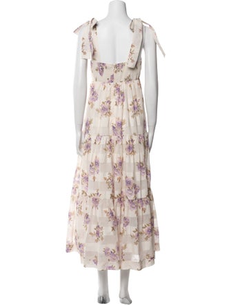 Zimmermann Floral Print Long Dress