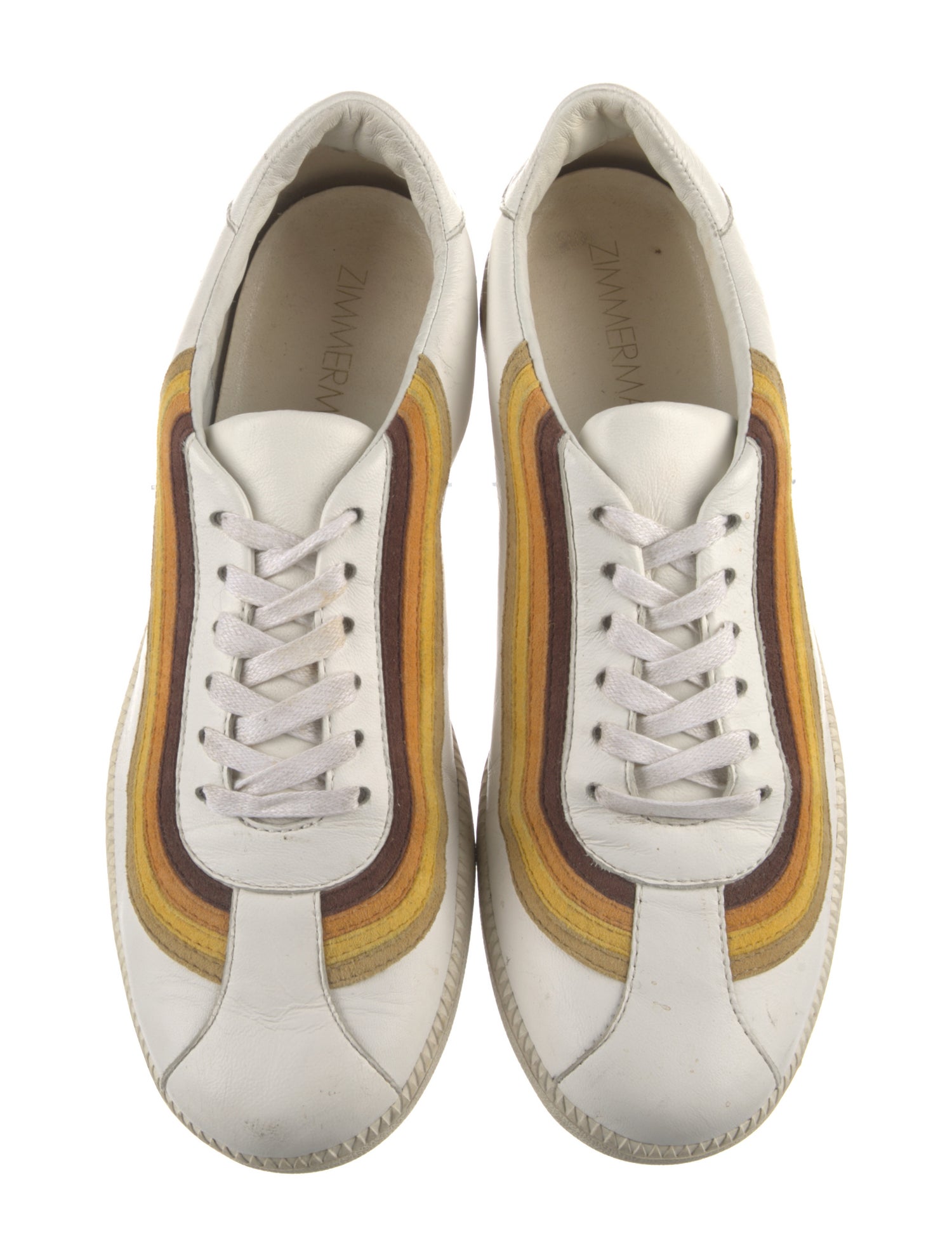 Zimmermann Leather Printed Sneakers