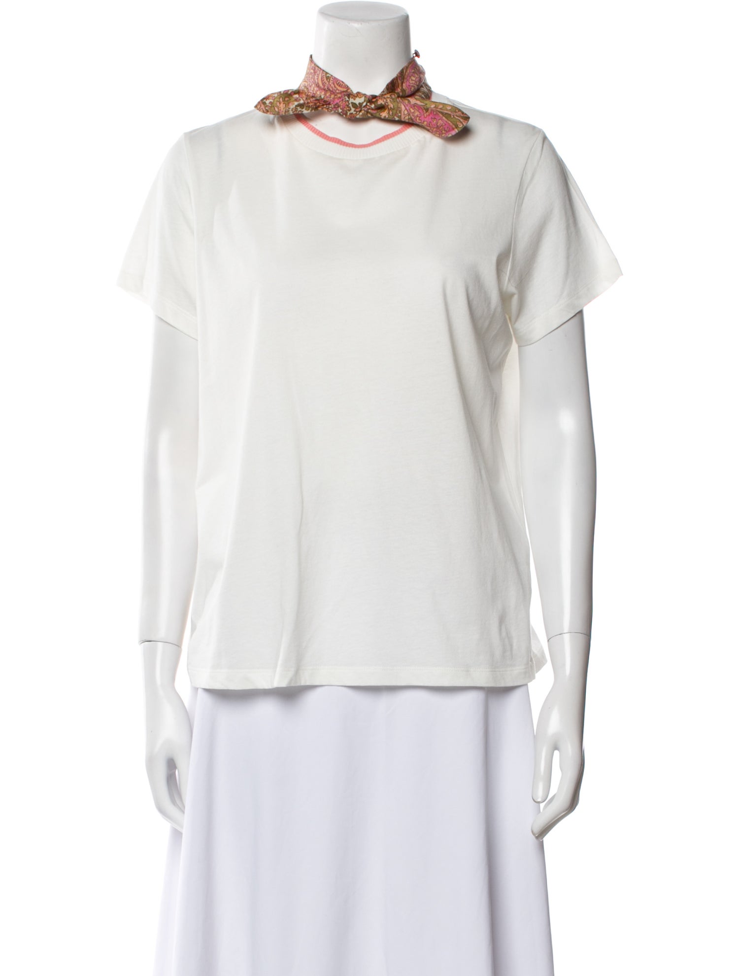 Zimmermann Cowl Neck Short Sleeve T-Shirt