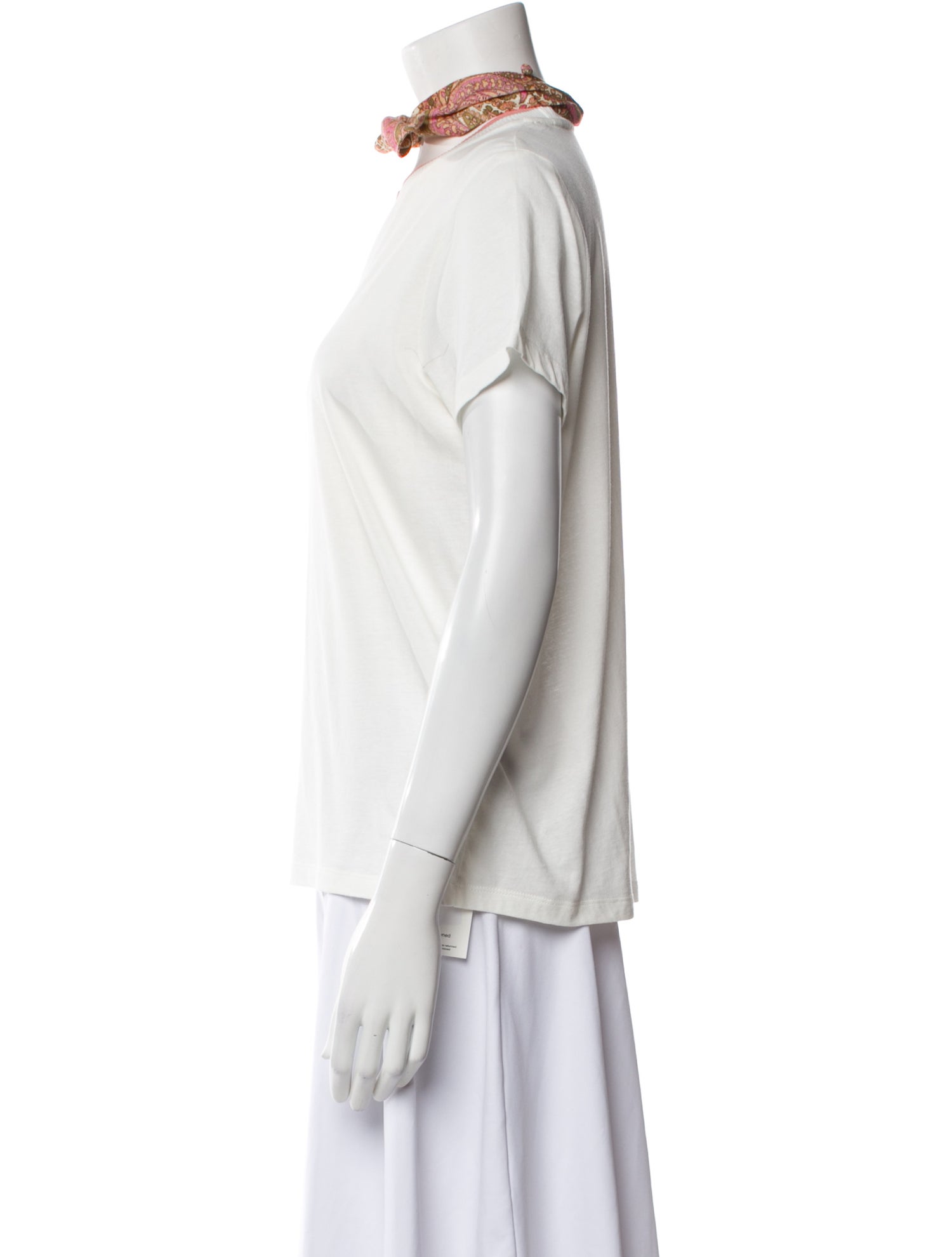 Zimmermann Cowl Neck Short Sleeve T-Shirt