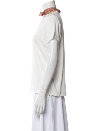 Zimmermann Cowl Neck Short Sleeve T-Shirt