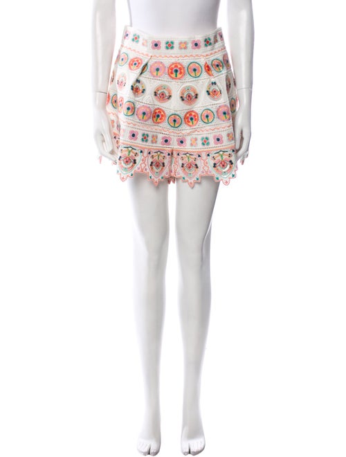 Zimmermann Printed Mini Shorts
