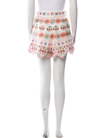 Zimmermann Printed Mini Shorts