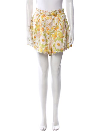 Zimmermann Linen Mini Shorts