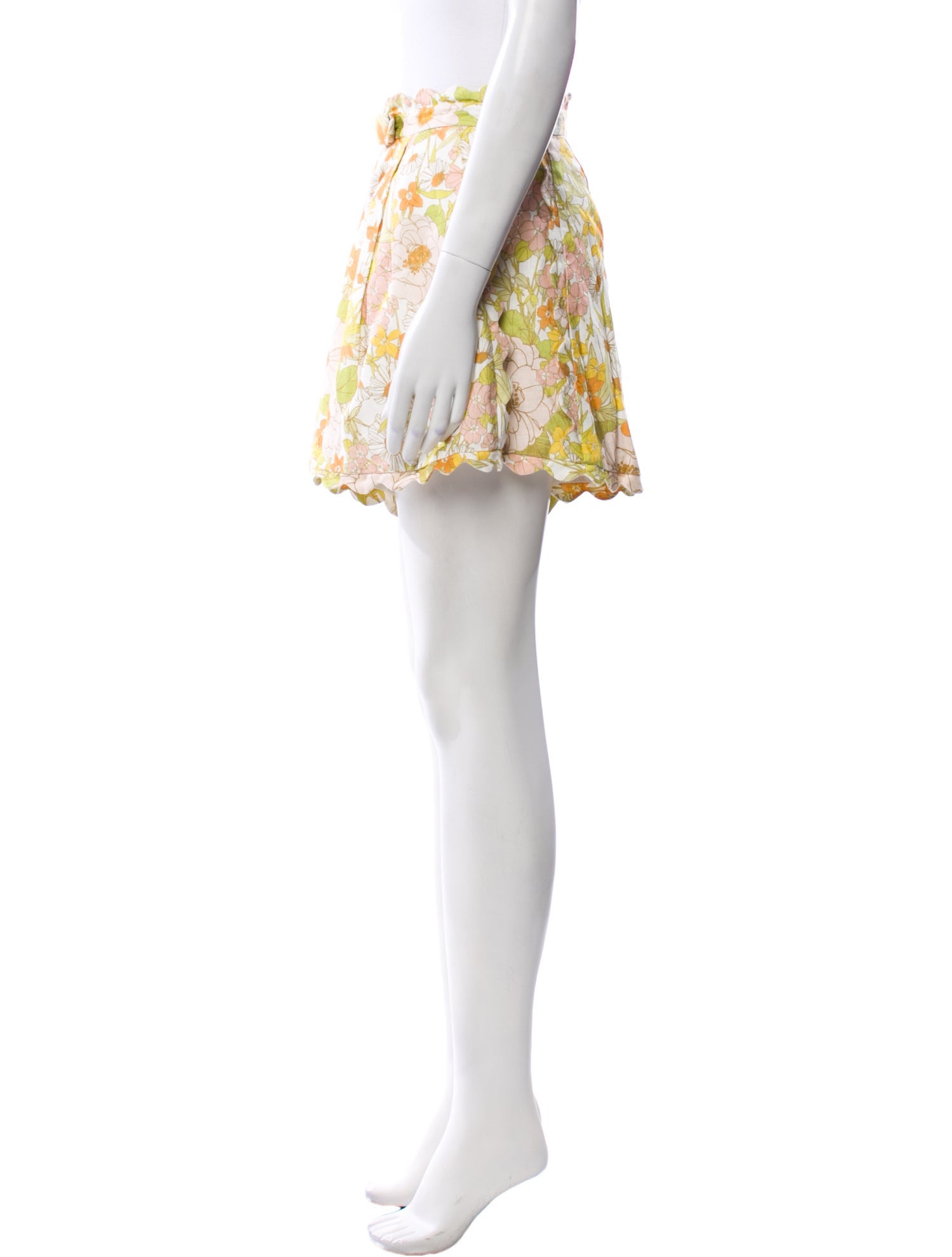 Zimmermann Linen Mini Shorts