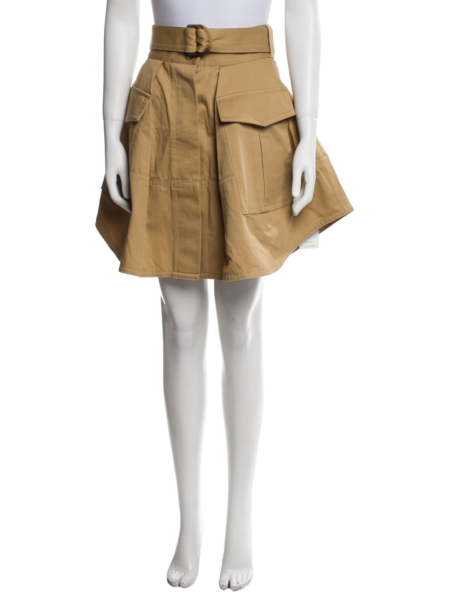 Zimmermann Pleated Accents Knee-Length Skirt