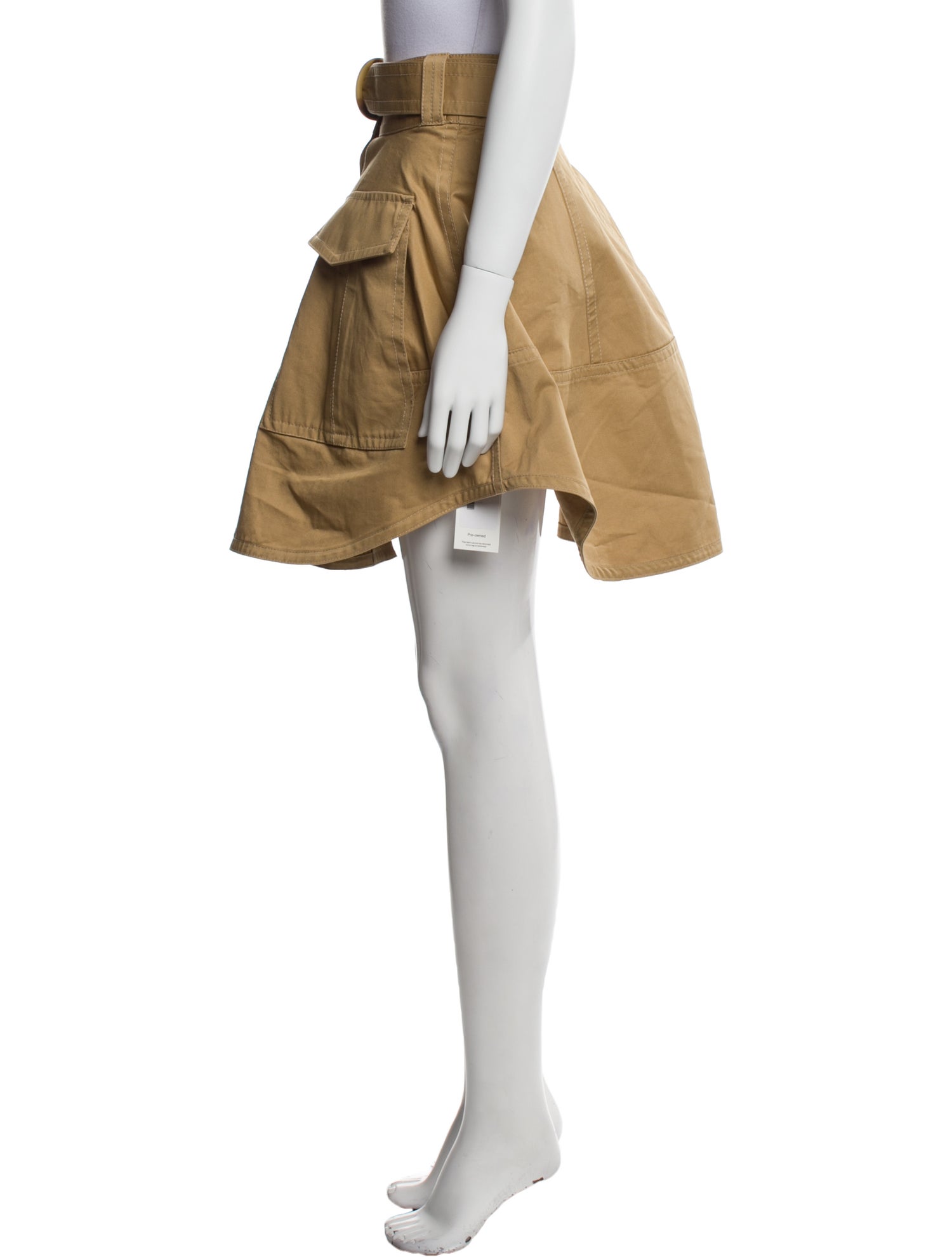 Zimmermann Pleated Accents Knee-Length Skirt