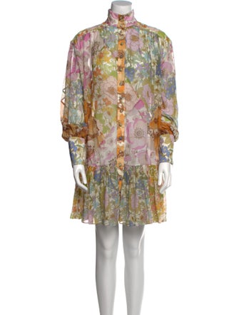 Zimmermann Floral Print Mini Dress
