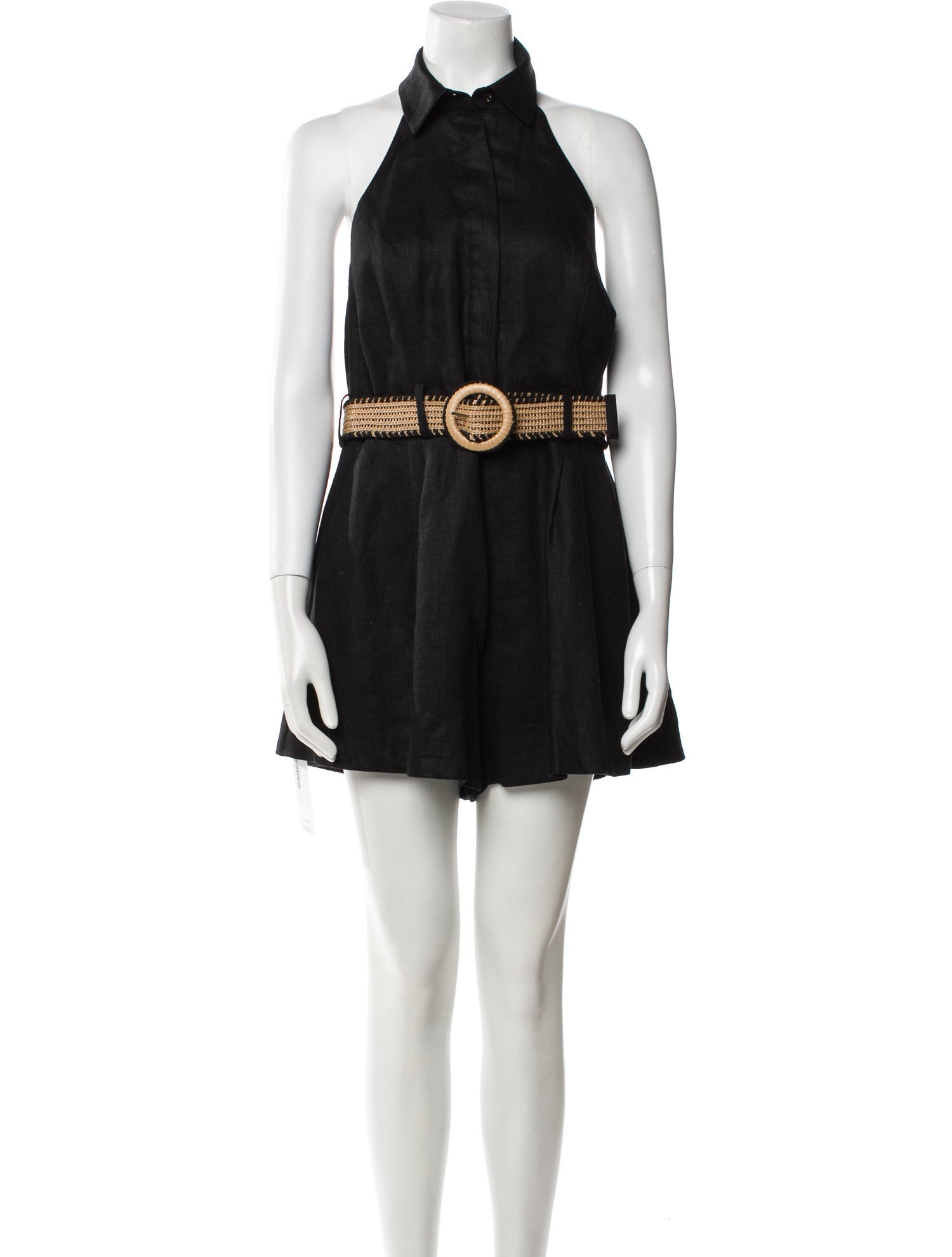 Zimmermann Linen Crew Neck Romper