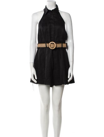 Zimmermann Linen Crew Neck Romper