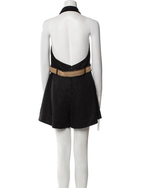 Zimmermann Linen Crew Neck Romper