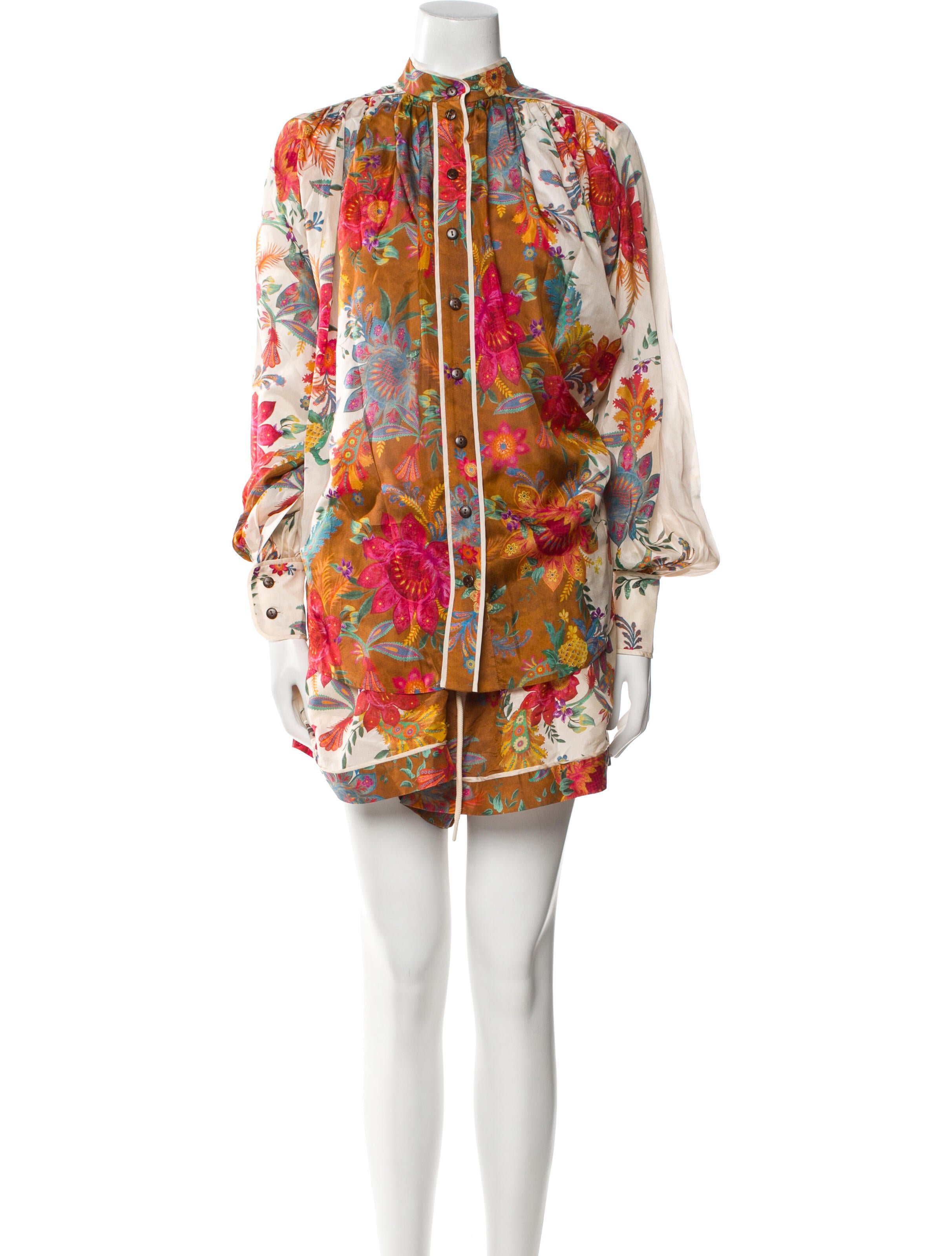Zimmermann Silk Printed Short Set