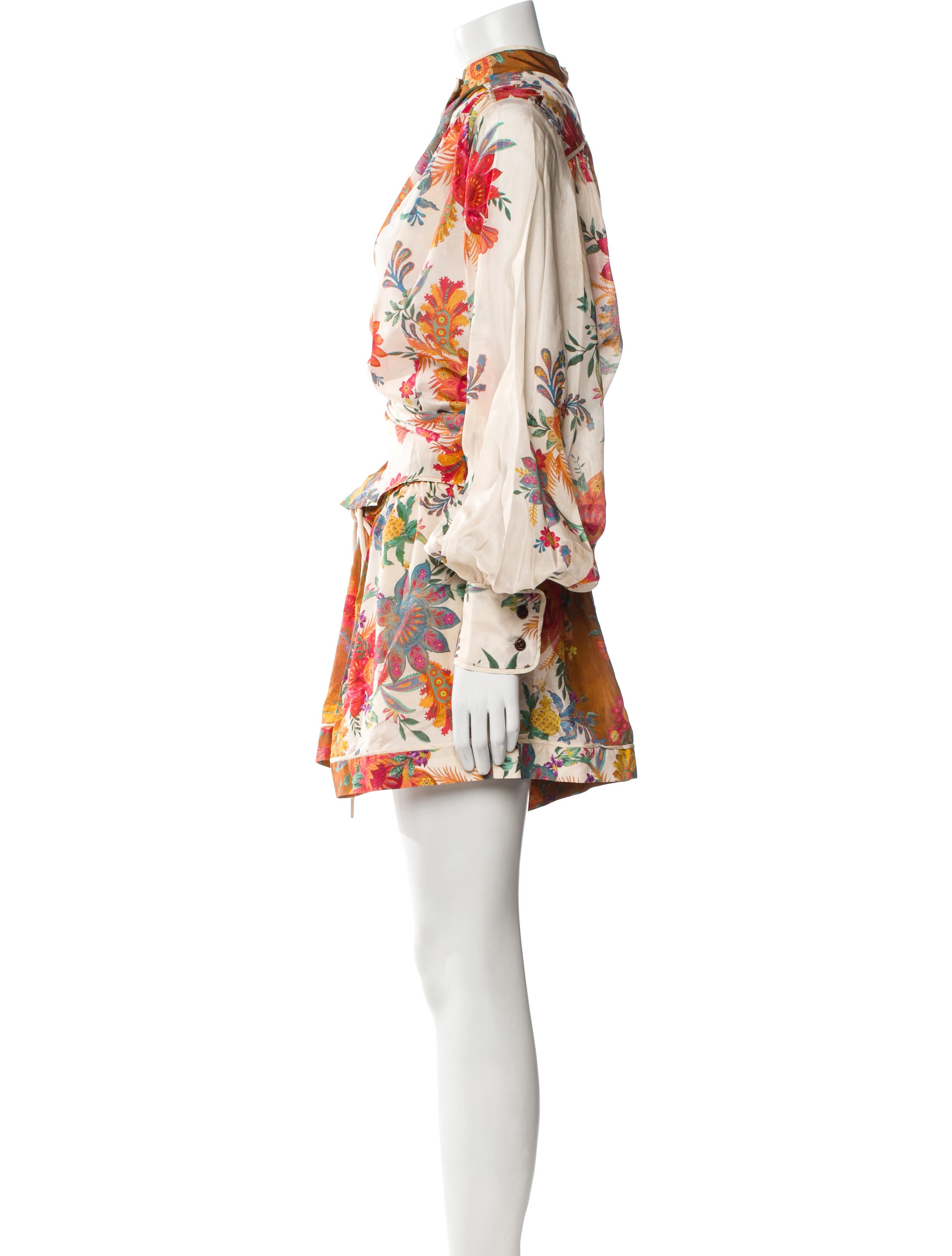 Zimmermann Silk Printed Short Set