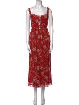 Zimmermann Silk Floral Print Jumpsuit