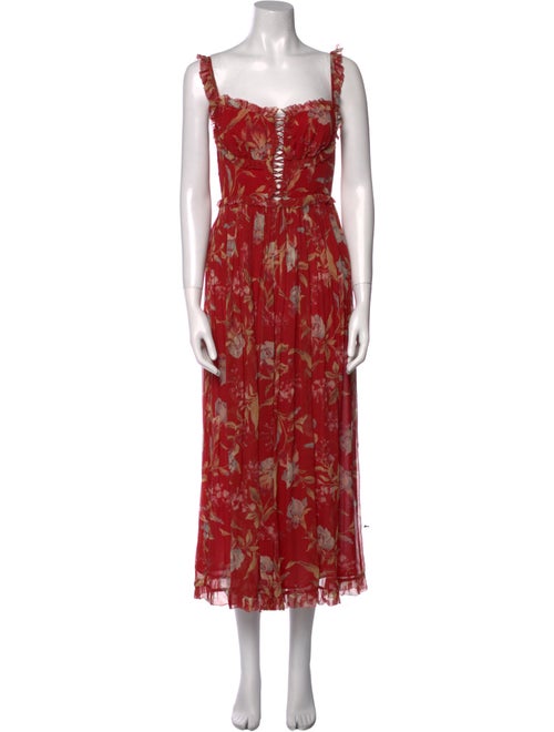 Zimmermann Silk Floral Print Jumpsuit