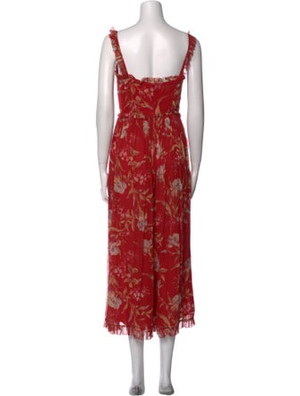 Zimmermann Silk Floral Print Jumpsuit