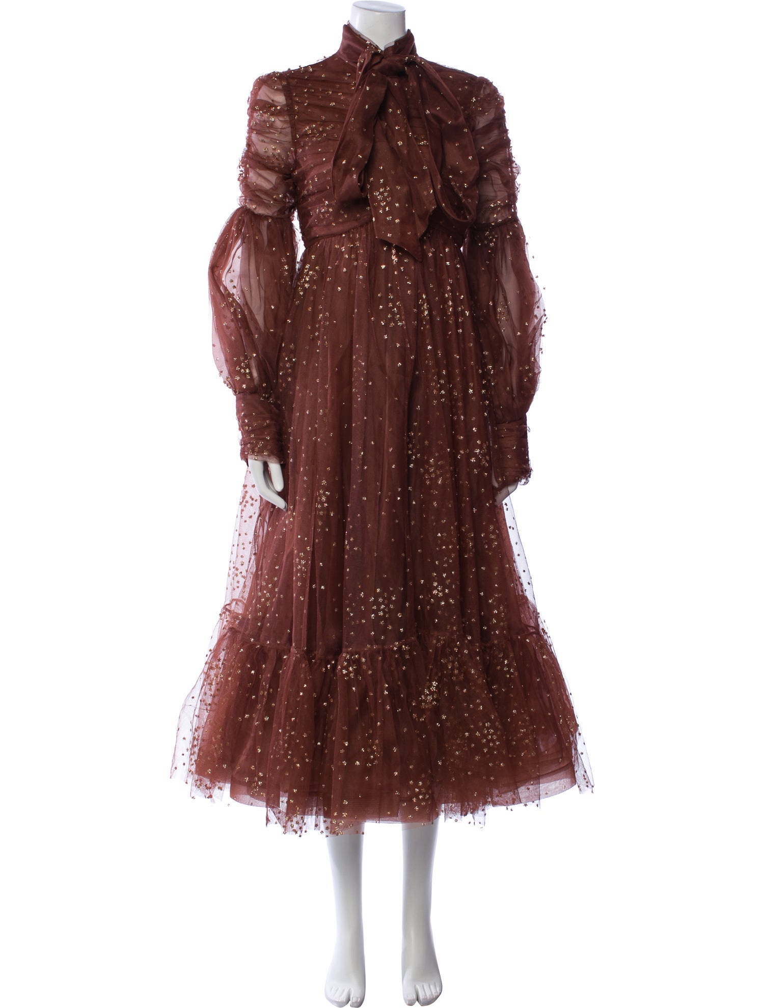 Zimmermann Mock Neck Long Dress