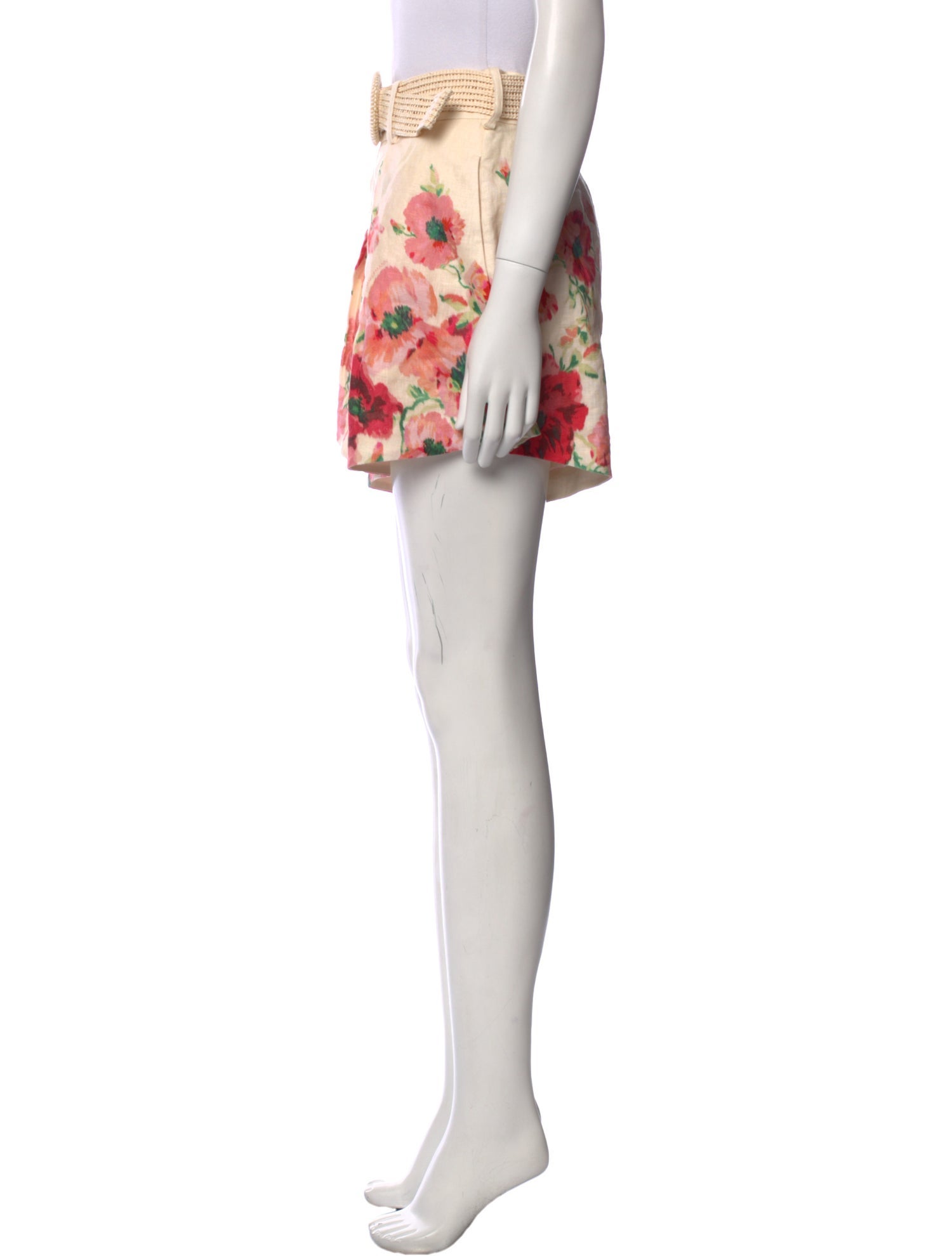 Zimmermann Linen Mini Shorts