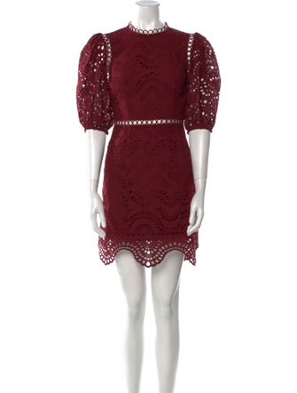 Zimmermann Lace Pattern Mini Dress