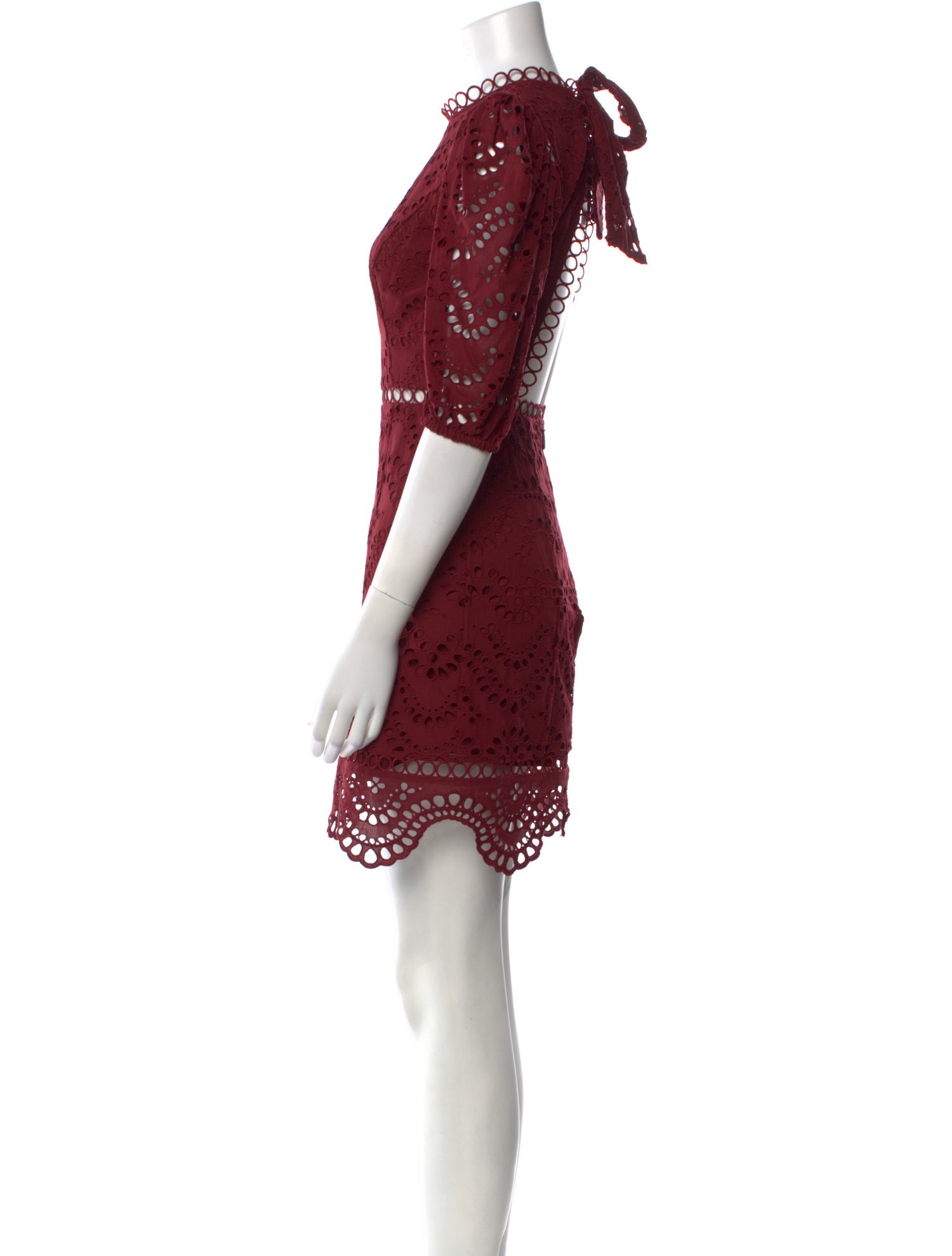 Zimmermann Lace Pattern Mini Dress