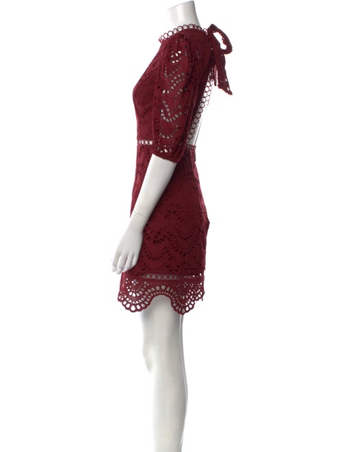 Zimmermann Lace Pattern Mini Dress
