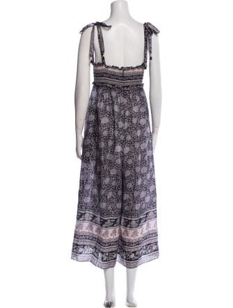 Zimmermann Floral Print Square Neckline Jumpsuit