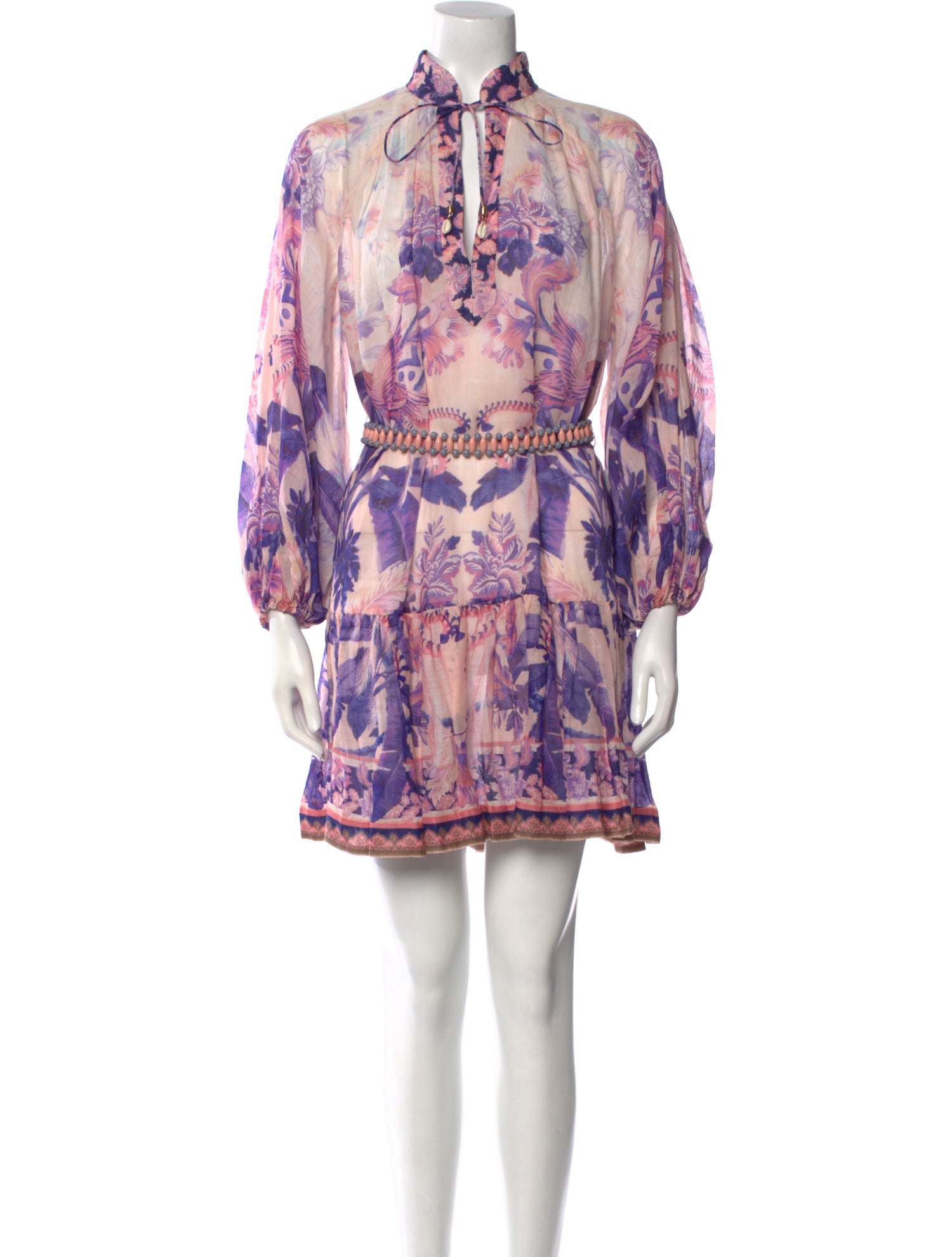 Zimmermann Floral Print Mini Dress