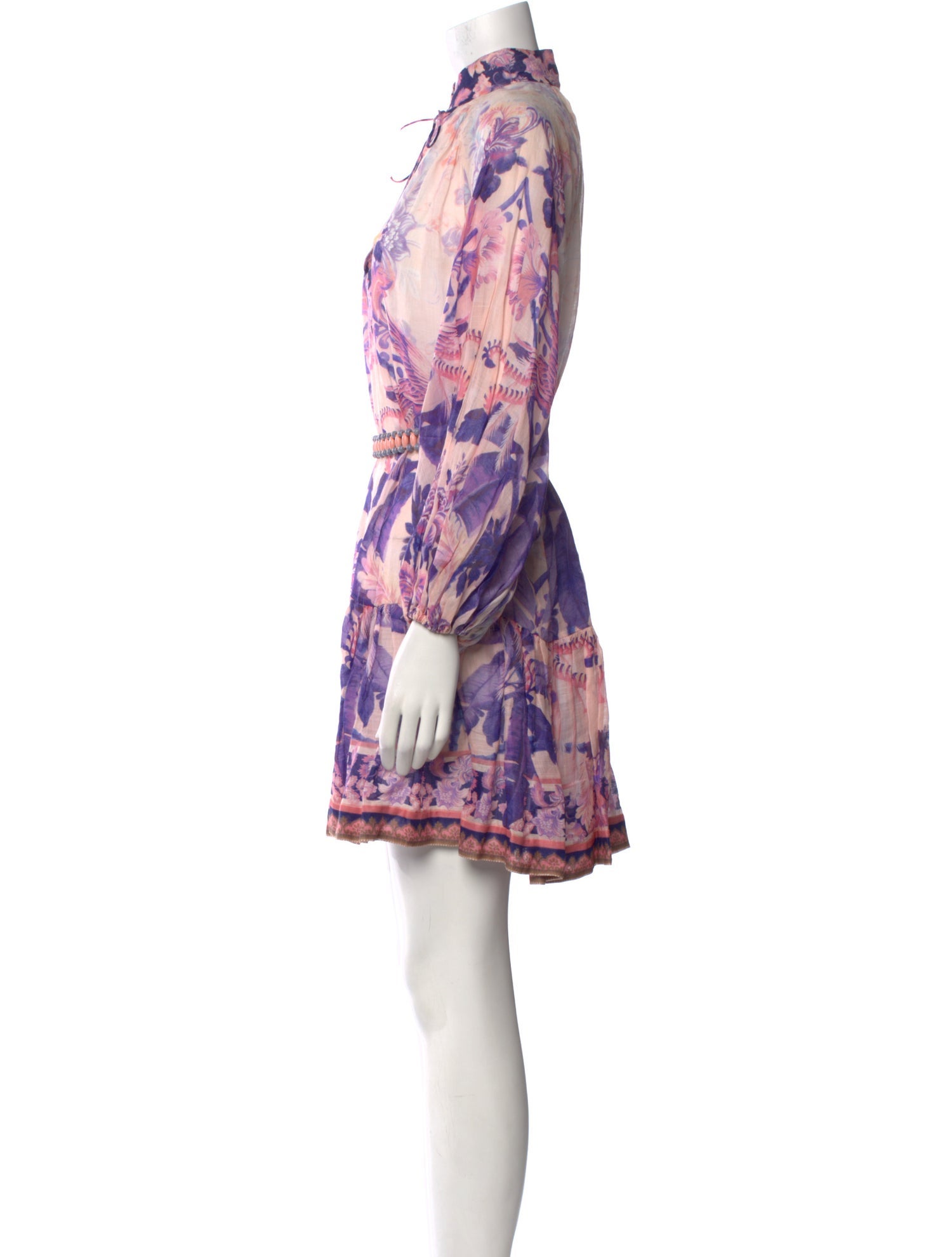 Zimmermann Floral Print Mini Dress