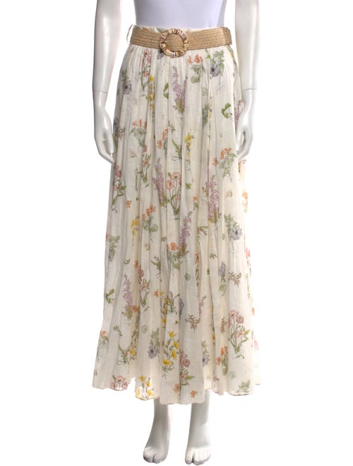 Zimmermann Floral Print Long Skirt