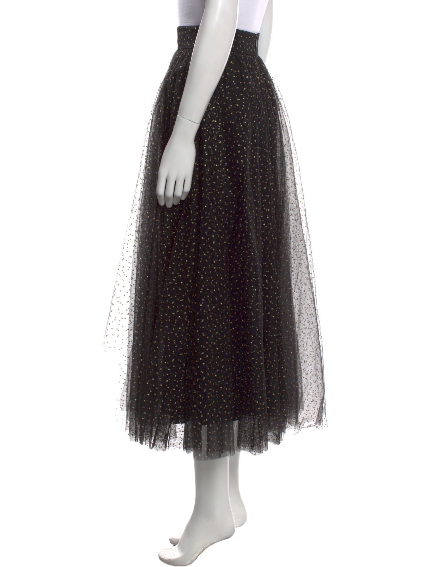 Zimmermann Mesh Accents Midi Length Skirt