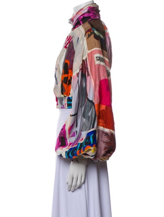 Zimmermann Silk Printed Crop Top