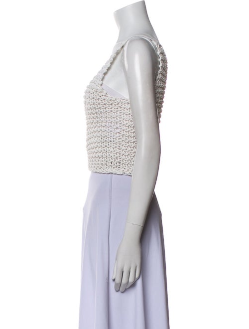 Zimmermann Scoop Neck Sleeveless Crop Top
