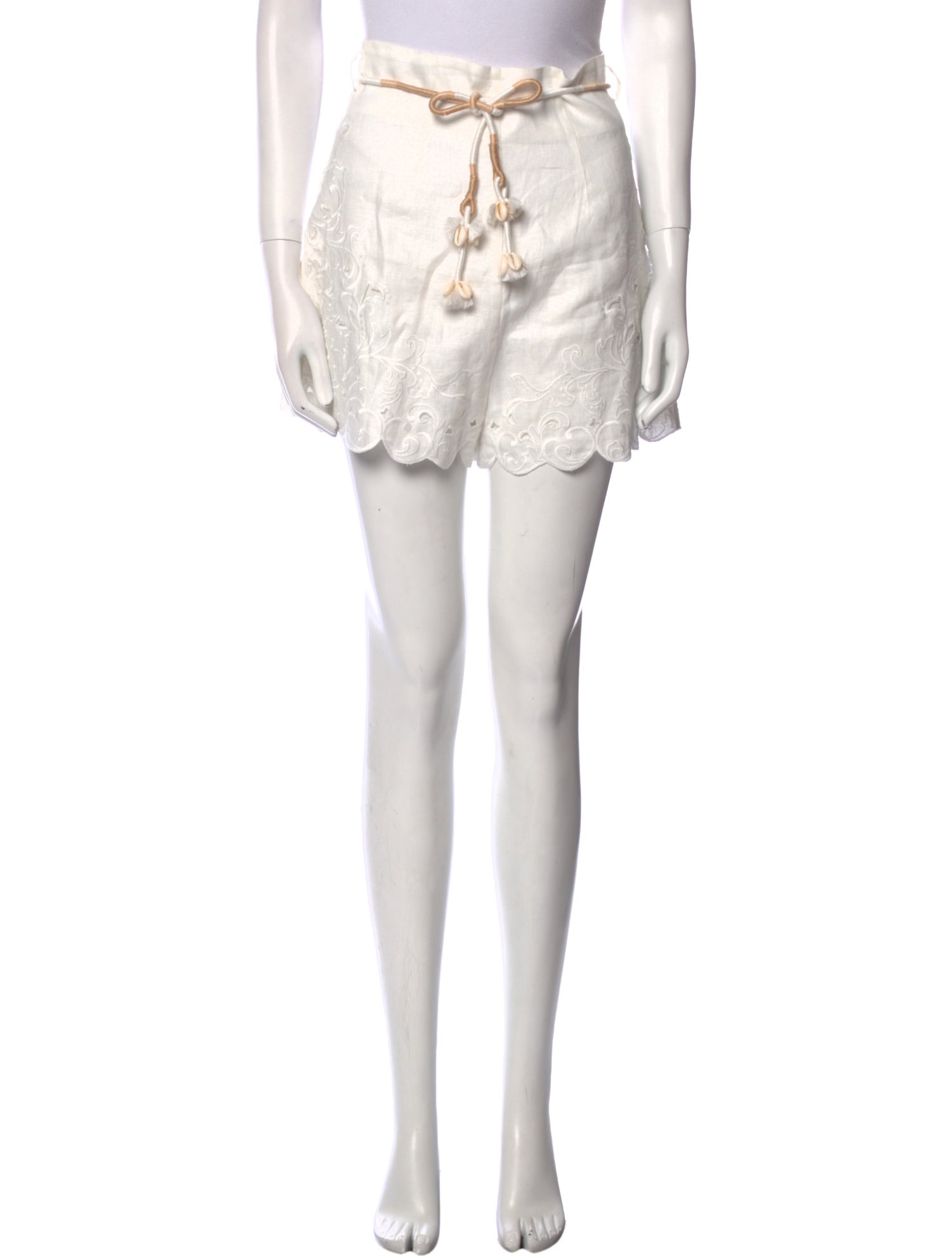 Zimmermann Linen Mini Shorts