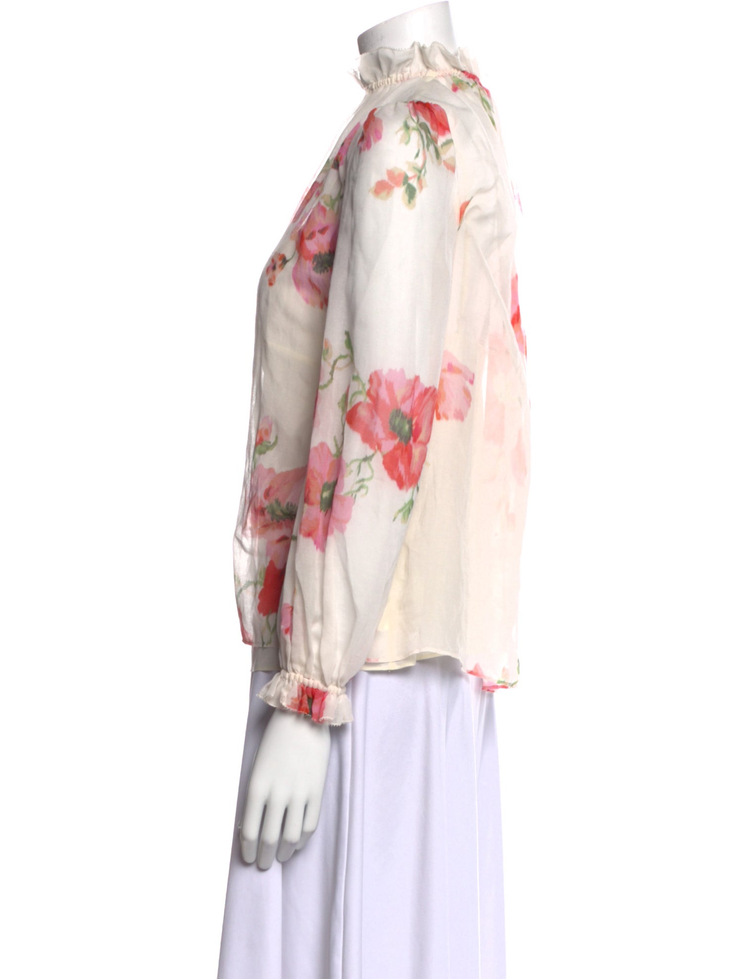 Zimmermann Silk Floral Print Blouse